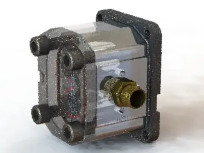 Hydraulic Gear Pump 3D model