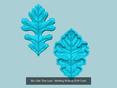 13 Oak Tree Leaves Collection - Molding Artificial EVA Craft