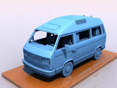 VOLKSWAGEN T3 DEHLER PROFI CAMPER 1989 3D print model
