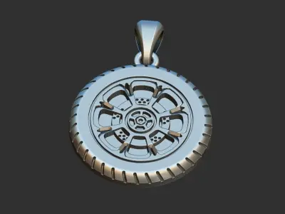 Wheel Pendant 3D print model