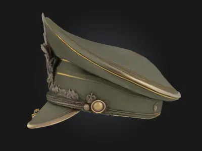 Imperial Commanders Cap  Authority Forged in Legacy 3D model