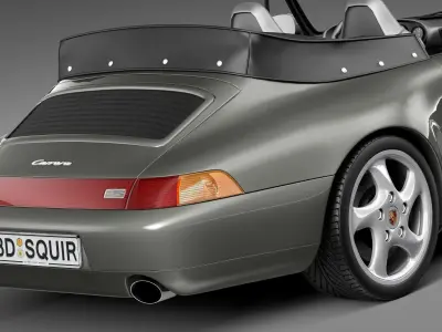 Porsche 911 993 Carrera Cabrio 1994-1997 3D model