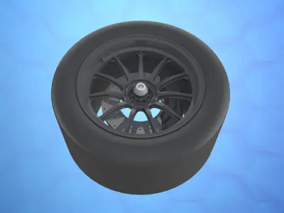 McLaren wheels tire 3D model