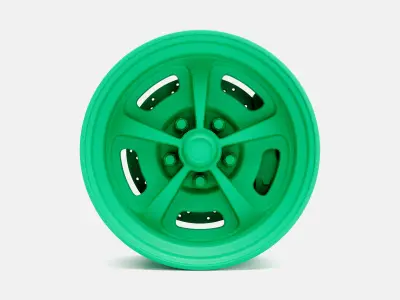 15x8 Magnum 500 Wheel and Brake 3D print model