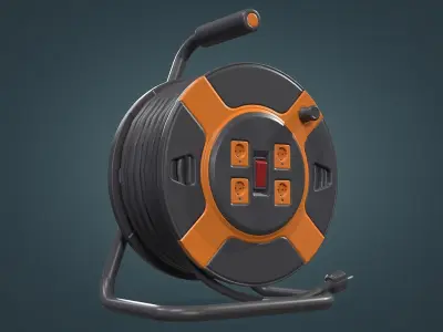 Power Station Portable Outlet Low-poly 3D model