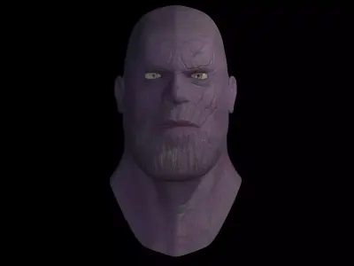 Thanos head model Free 3D model