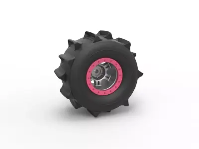 Wheel of Formula off road Version 2 Scale 1 to 25 3D print model