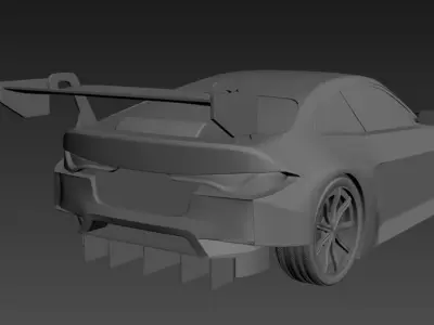 Sports Car 3D print model order