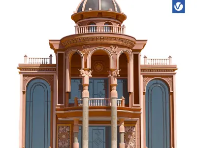 classic facade 3D model