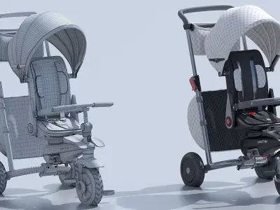 Kids Smart Trike Bike 3D model