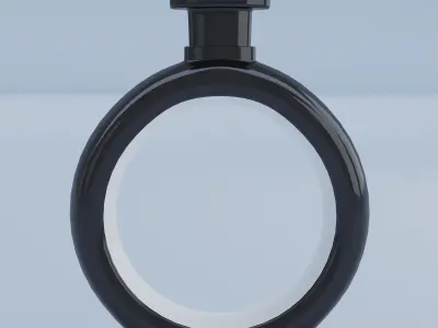 Black Decanter Glass 3D model