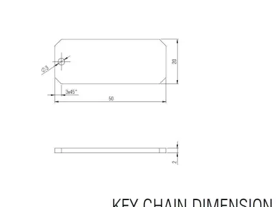 Key Chain Engineer 3D print model