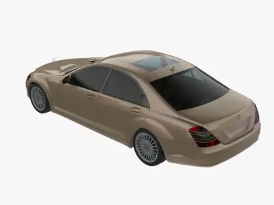 2005 Mercedes-Benz W221 S-Class S 500 Low-poly 3D model