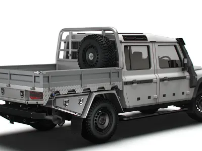 Ineos Grenadier Quartermaster Trialmaster Chassis Cab 2025 3D model