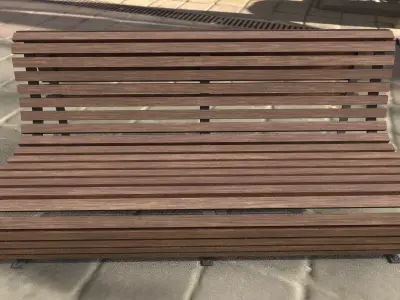 Park Bench 01 Low-poly 3D model