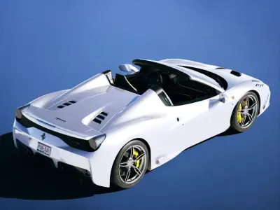 Ferrari 458 Speciale Aperta 2015 Low-poly 3D model