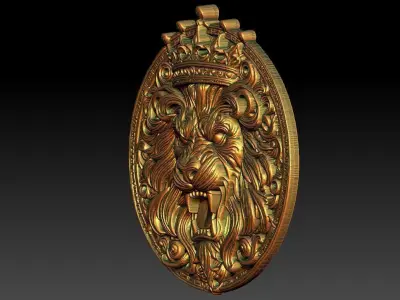 1 The Lion King CNC Relief Model 3D print model