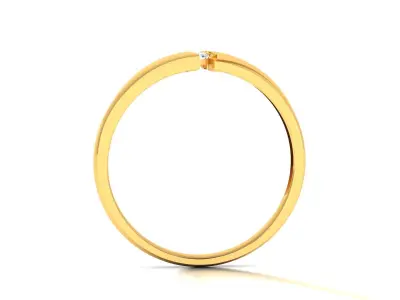 Band 3dm Render Details gold wedding ring with diamond 3D print model purchase