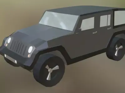 Just a low poly car 3D model