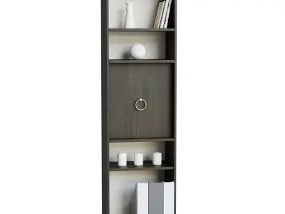 Black Shelve Decor 3D model