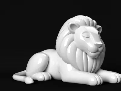 Lion Decoration 3D print model