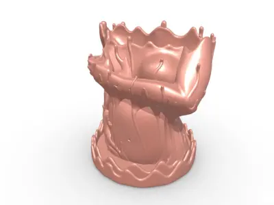 Melted Female Deity Vase  3D model