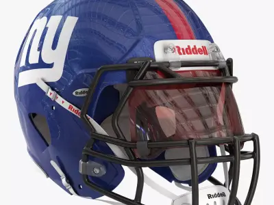 Riddell speed helmet new york giants 3D model