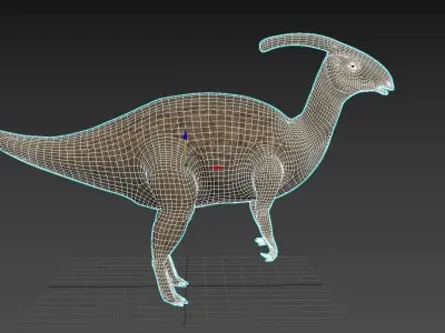 Dinosaur Parasaurolophuspic 3D model