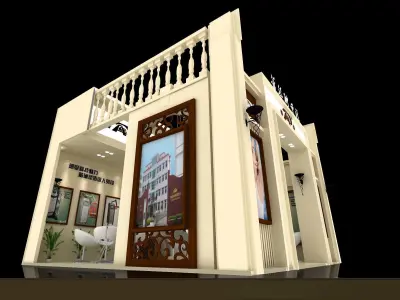 Showroom - Area -6X6-3DMAX2009-021 3D model