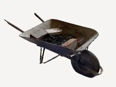 Wheelbarrow 3D print model