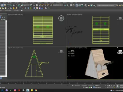 Stall or Kiosk or Booth Stand 3D model