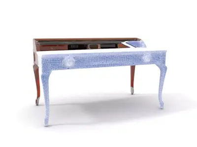 Classic Mahogany Desk model pack Low-poly 3D model