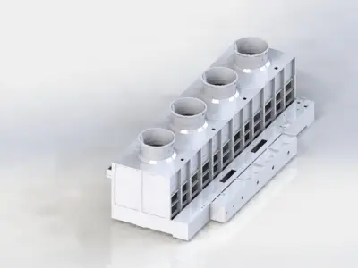 cooling tower 3D model