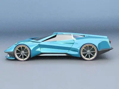 Akariox concept car 3D model