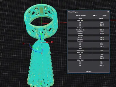 Brush ring - Yana jewelry 3D print model