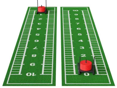 Gym Sports Flooring - Grass Track and Sled 3D model