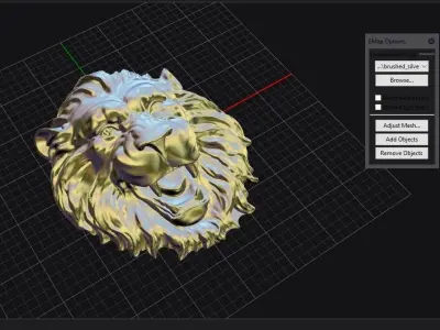 The Lion  Free 3D print model