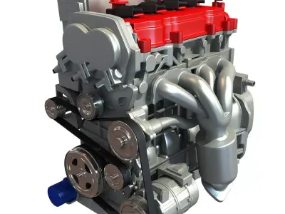 Generic Car Engine 3D model