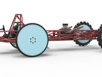 Swamp buggy Base Scale 1 to 25 3D print model