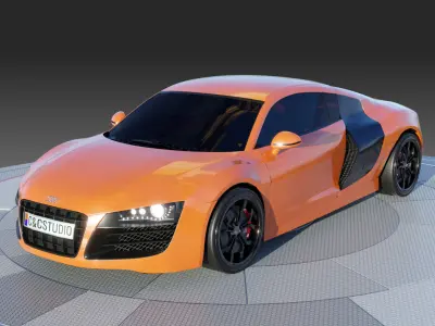 2008 Audi R8 V10 3D model