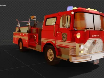 Firetruck M CF 1978 3D model