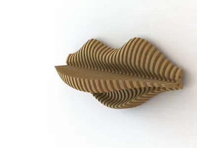 Parametric Wall Shelf Stand 3D model