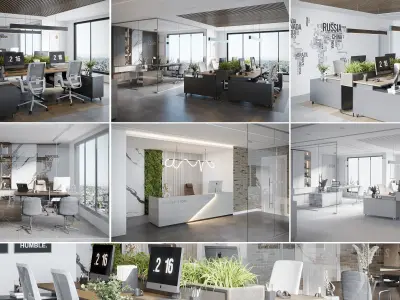 OFFICE DESIGN 01 3D model