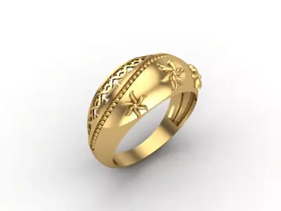 Plain Ring Women Ready STL 3DM Models Womens Rings 3D models 3D print model 72