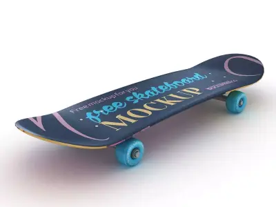 Classic Skateboard Mockup 3D model
