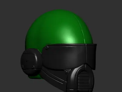 helmet high poly sculpt 3d printable ver 7 3D model 3D model 40
