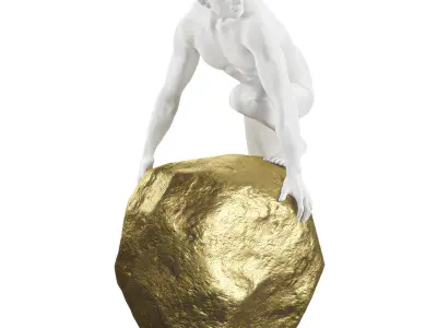 Kailoni Statue white gold 3D model