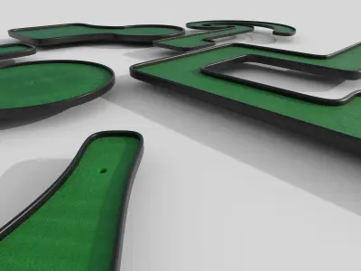 Miniature Golf Courses Collection 3D model