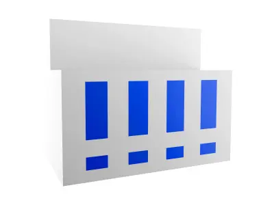 3D Industrial factory icon 3D model