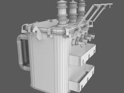 Oil Transformer 3D model
